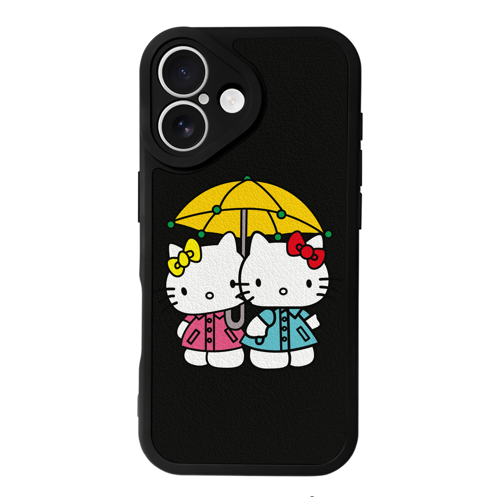 （画像用） Hello Kitty ハローキティ 【iPhone 16シリーズ対応】シリコンスマホケース（レザー調） 材質：シリコン